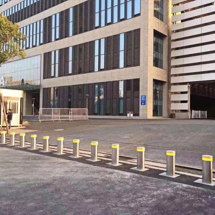 ngm会展中心自动升降车挡 不锈钢伸缩立柱